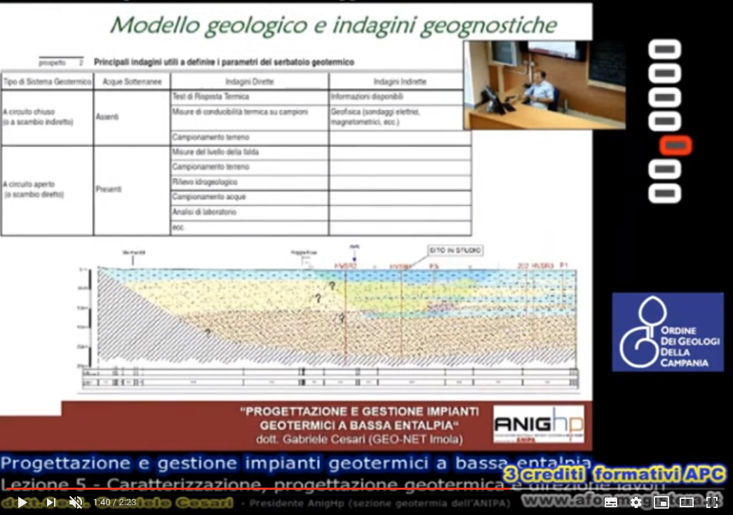 Progettazione e gestione impianti geotermici a bassa entalpia